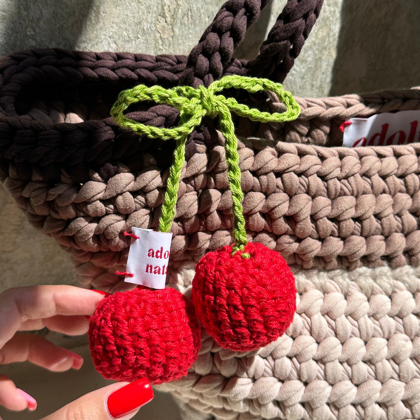 CHERRIES* adolphi bag charm
