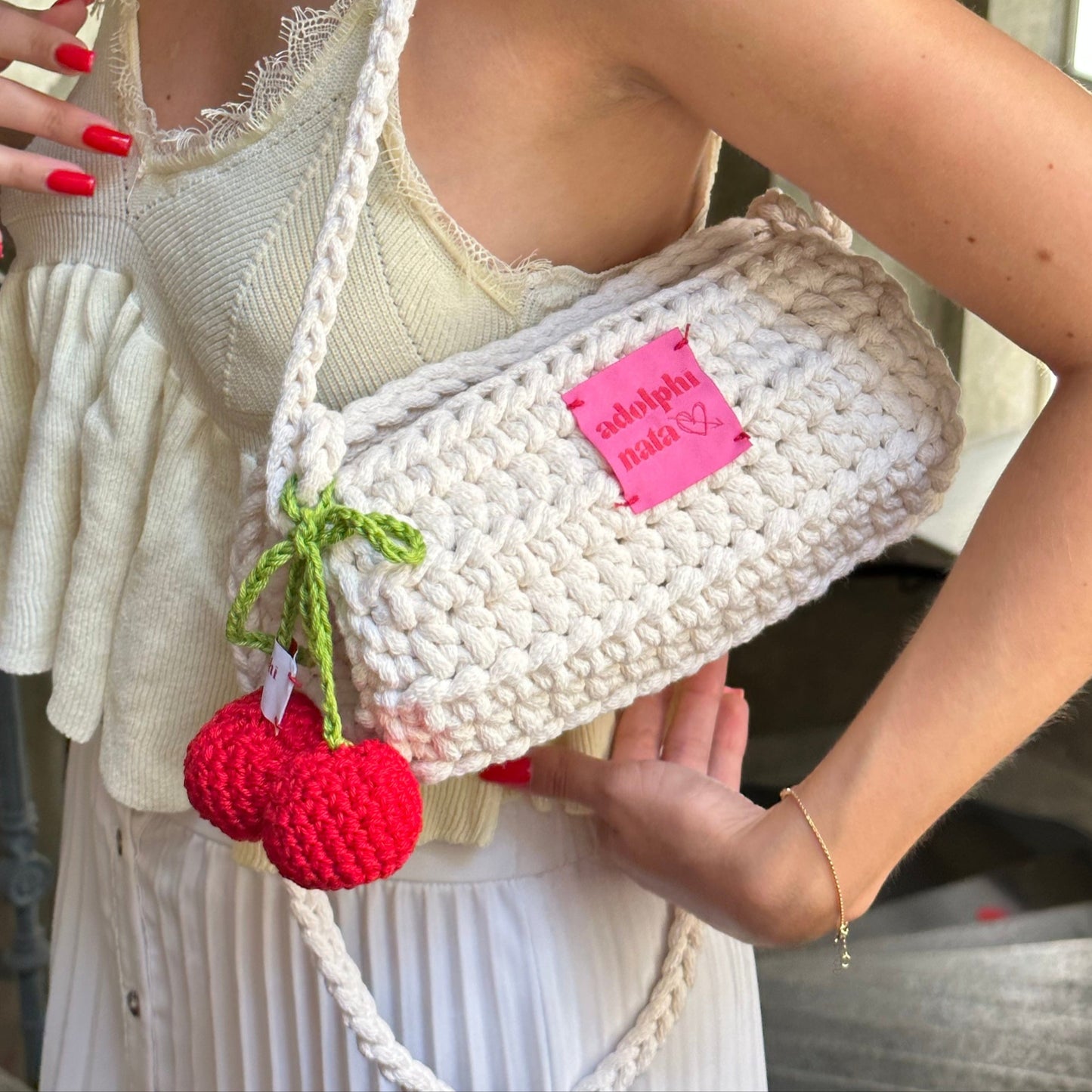 CHERRIES* adolphi bag charm