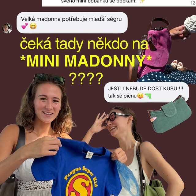 tak co, besties??? čeká tady vůbec někdo na ty mini madonnyyyyy?🥳 dnes v 20:00 dropujemeee💓 pošli to kámošce, ať nelit