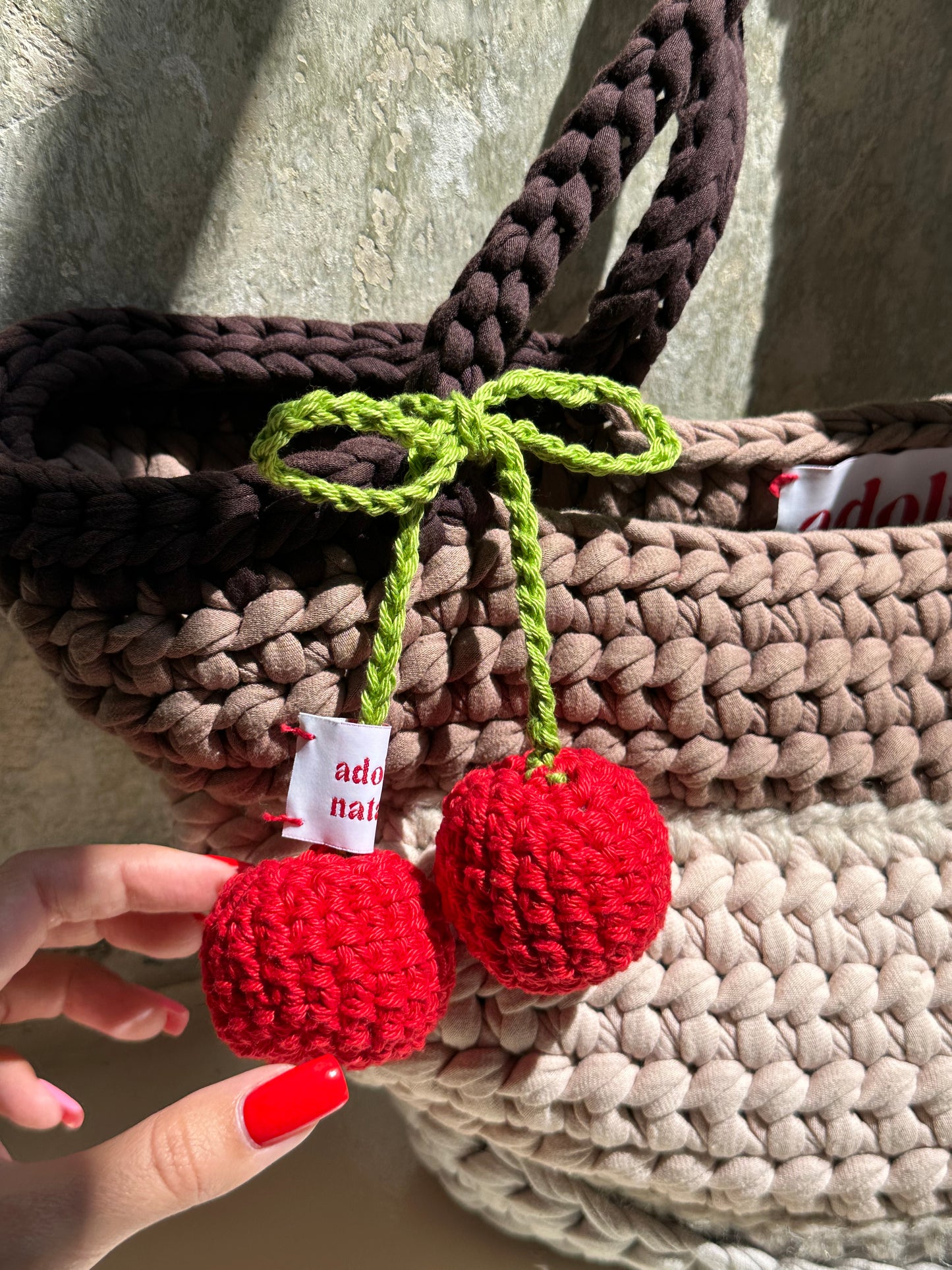 CHERRIES* adolphi bag charm