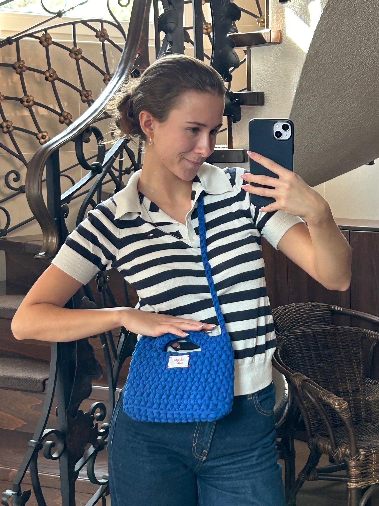 SKLADEM: crossbody mini bag ultramarine