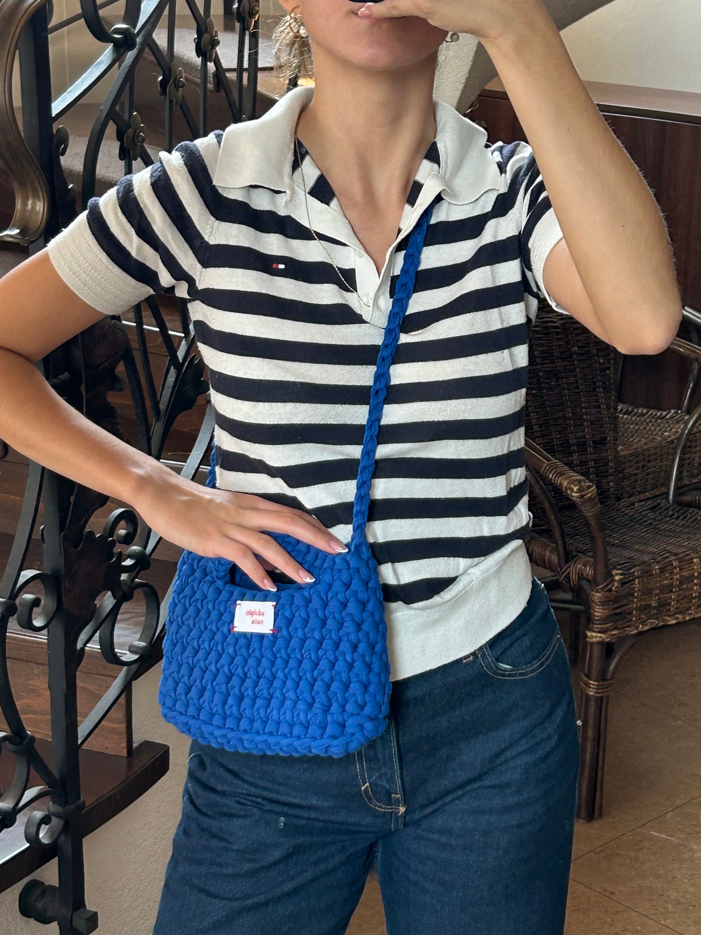 SKLADEM: crossbody mini bag ultramarine